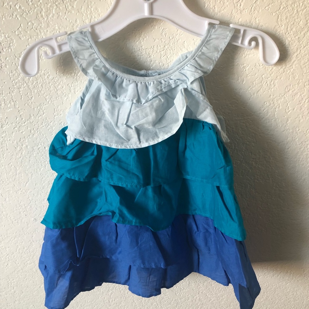 Gymboree Blue Layered Ruffle Dress